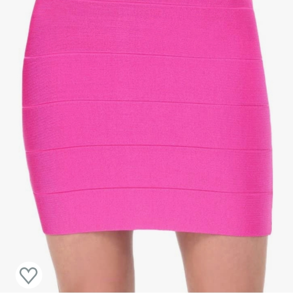 Bebe hot pink hight waist bandage skirt